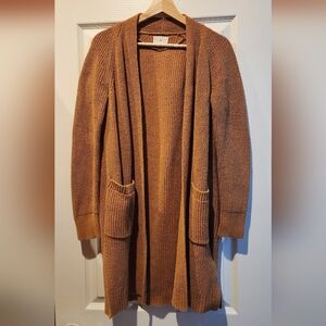 Lou & Grey Cozy Brown Knit Cardigan
